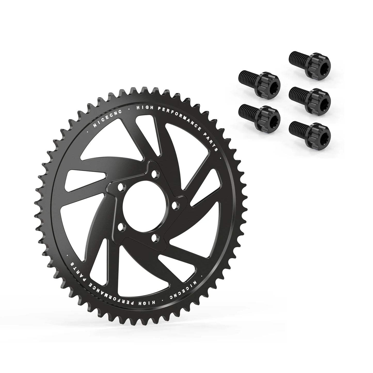 For Surron Light Bee X 58T Rear Sprocket & Rear Sprocket Bolts Screws Titanium For Sur-Ron Light Bee X S L1E Segway X160 X260
