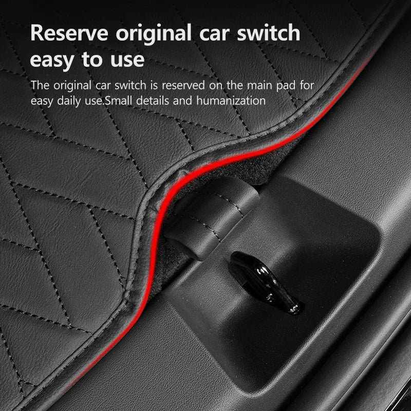 New Leather Trunk Mats Fully Surrounded Waterproof Non-Slip Liner Custom Floor mat for Tesla Model Y 3 Highland 2017 to 2024 RISE DEFENSE SYSTEMS.AI PRODUCTS