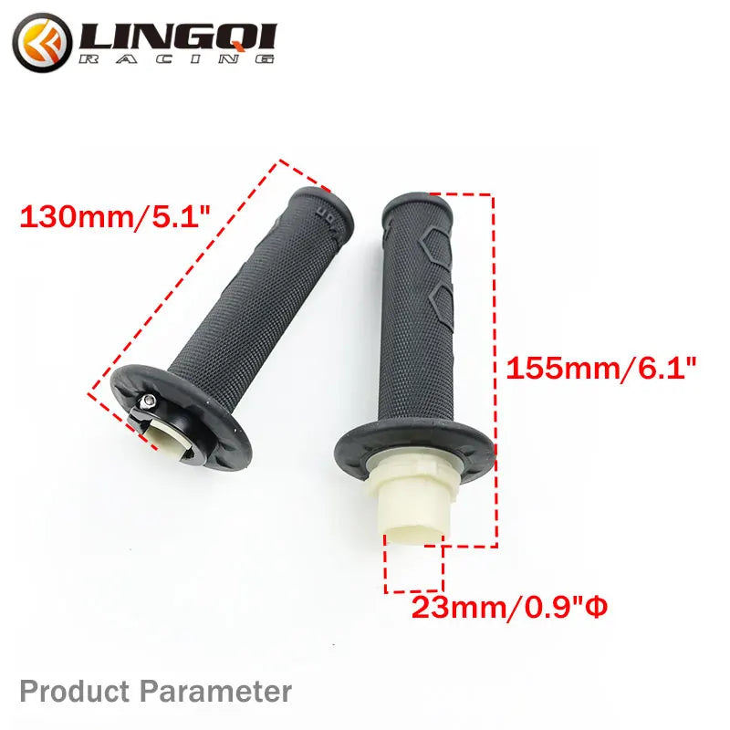 LINGQI Motorcycle Throttle Handle Bar Cover for SURRON Ultra Bee Pit Dirt Bike SUR RON SUR-RON Original 23mm Rubber Grips Parts RISE DEFENSE SYSTEMS.AI PRODUCTS