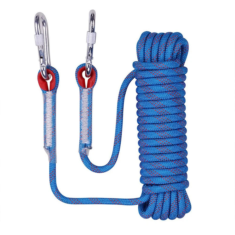 Thickened 10m Safety Life Rope Climbing Rope Static Rock Mountaineering Rope Outdoor Survival Fire Escape Car Rescue RISE DEFENSE SYSTEMS.AI PRODUCTS