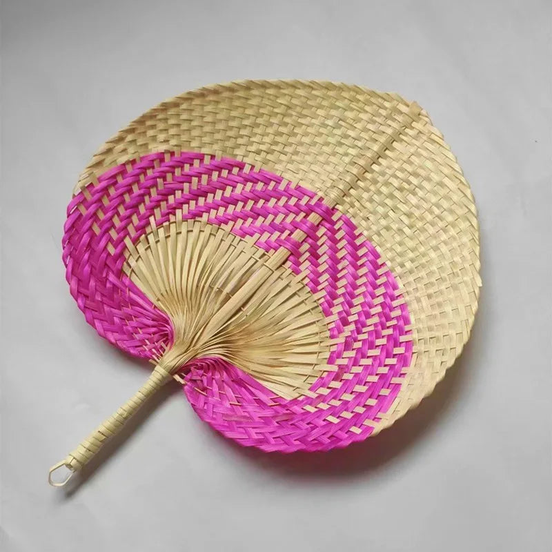 1pc  Woven Bamboo Hand Fans Wedding Favors for Guests Boho Fan Wall Decoration Raffia Folding Hand Fans Abanicos De Mano RISE DEFENSE SYSTEMS.AI PRODUCTS