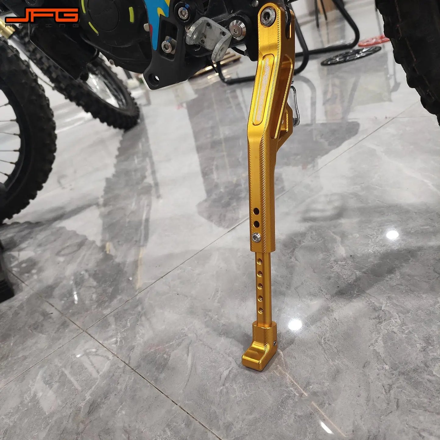 265mm-350mm Adjustable Foot Side Kick Stand Kickstand For Sur-Ron Light Bee S X For Segway X160 X260 TALARIA MX3 MX4 RISE DEFENSE SYSTEMS.AI PRODUCTS