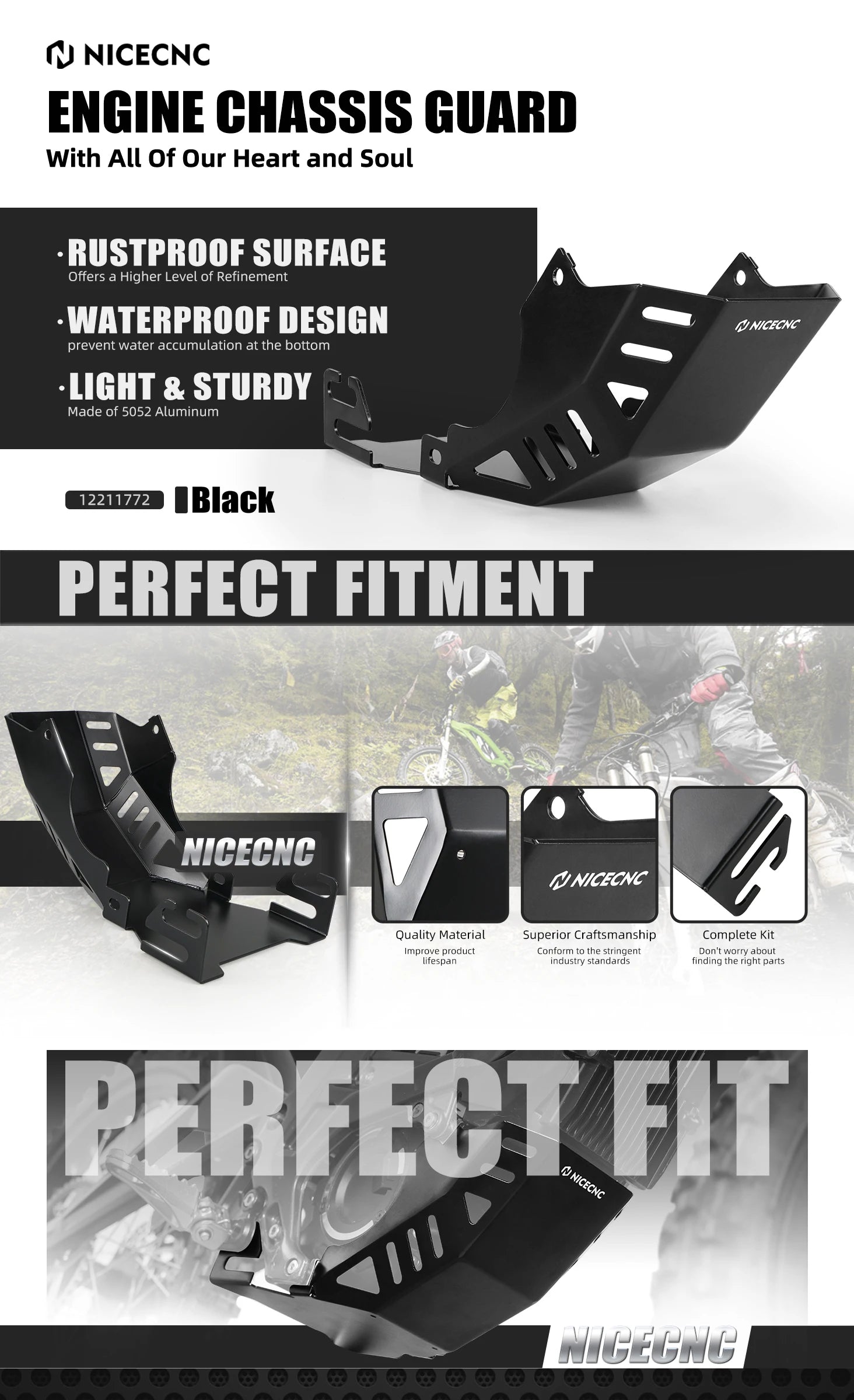 NICECNC For Surron Light Bee X Electric Bike Engine Case Saver Motor Pulley Guard Cover Light Bee S Primary Belt Pulley Nut Kit RISE DEFENSE SYSTEMS.AI PRODUCTS
