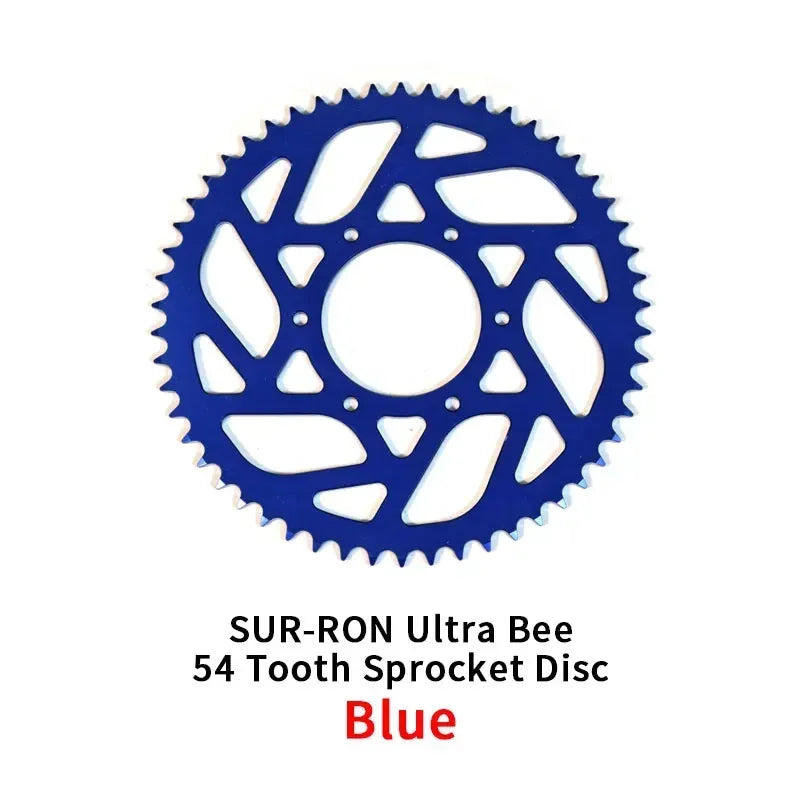 For SUR-RON Ultra Bee 54 Tooth Sprocket Disc Sur Ron E-bike Off-road Motorcycle Accessories Surron SUR RON RISE DEFENSE SYSTEMS.AI PRODUCTS