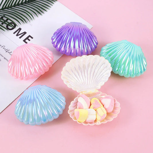 5/10pcs Shell Shaped Candy Gift Box Girls Mermaid Birthday Party Decor Wedding Baby Shower Favors Christmas Jewelry Storage Box RISE DEFENSE SYSTEMS.AI PRODUCTS