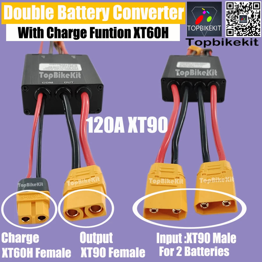 Big Current 120A Dual Battery Discharge Converter Connection Adapter 20V-72V 20A/30/40A/80A/120A Module Balanced Discharge RISE DEFENSE SYSTEMS.AI PRODUCTS