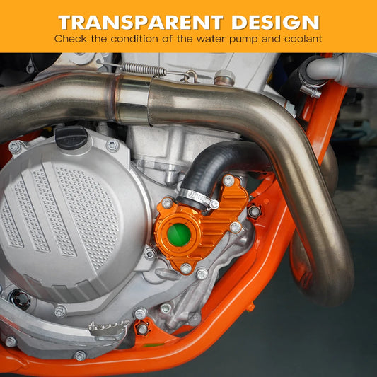 NICECNC Transparent Water Pump Cover Protection Guard For KTM 250 350 EXC-F 2017-2022 XC-F SX-F 2016-2022 Husqvarna GasGas RISE DEFENSE SYSTEMS.AI PRODUCTS