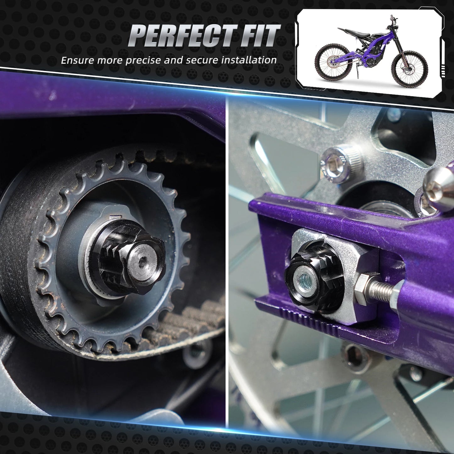 For Sur-Ron light bee X light bee S light bee L1E Segway X160 X260 Surron light bee X/S Primary Belt Pulley Nut & Rear Axle Nut