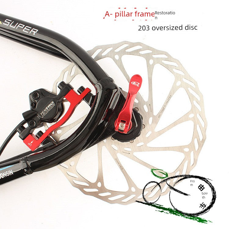 Mountain Bike B Column Frame Restoration 203mm Disc Clamp Adapter a Column Front Fork Restoration 8-Inch Plate Brake Block RISE DEFENSE SYSTEMS.AI PRODUCTS