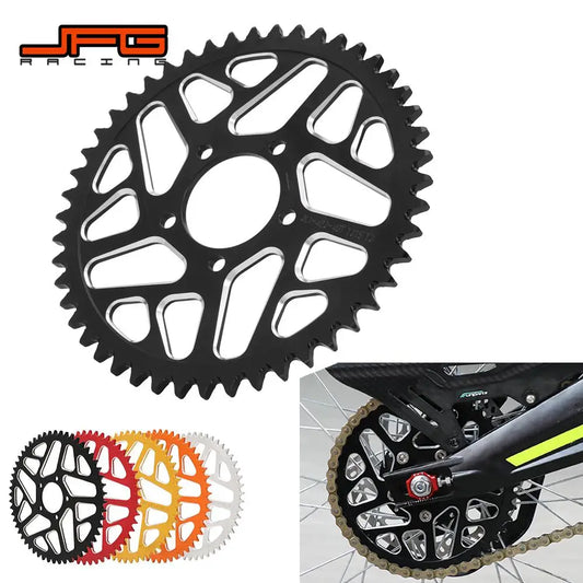 Motorcycle 48T 54T 60T 7075 Aviation Aluminum Alloy Rear Chain Sprocket For Surron Sur-Ron Sur Ron Lightbee X S Segway X160 X260 RISE DEFENSE SYSTEMS.AI PRODUCTS