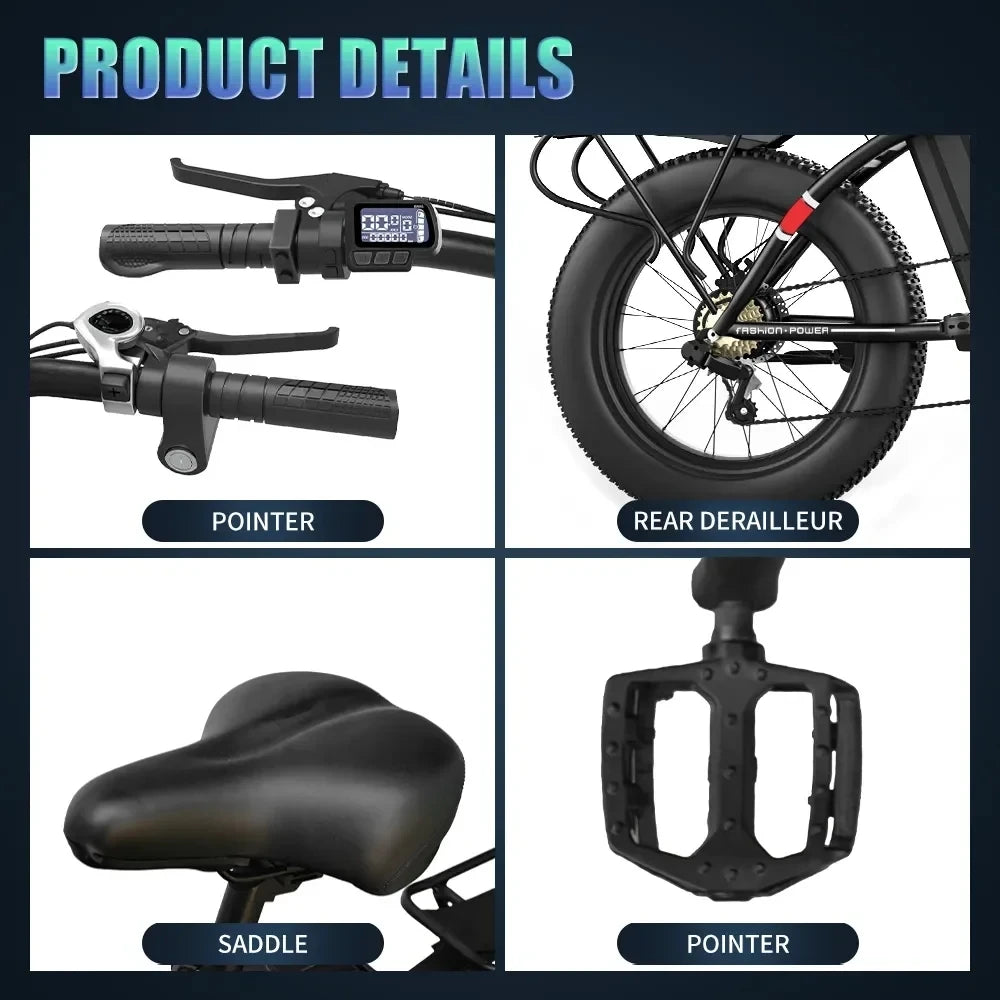 HX Q22 Pro 2000W Adult Ebike Electric Bike Folding 62KM/H 35AH 48V 20 inch Fat Tire Electric Bicycle Off-road Cycling Bike RISE DEFENSE SYSTEMS.AI PRODUCTS