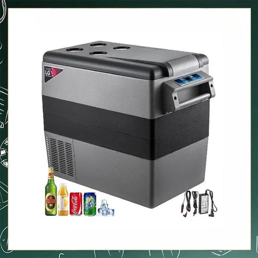 55L Car Refrigerator Mini Fridge Freezer Portable Compressor Cooler 12/24V DC 110-240V Ice Box for Camping RISE DEFENSE SYSTEMS.AI PRODUCTS