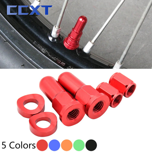 Motocross Valve Cap Dirt Bike Rim Lock Nuts Bolts Spacer For KTM Yamaha Honda CRF 250R 450R 250X 450X 250RX 450RX CR125 CR250 RISE DEFENSE SYSTEMS.AI PRODUCTS