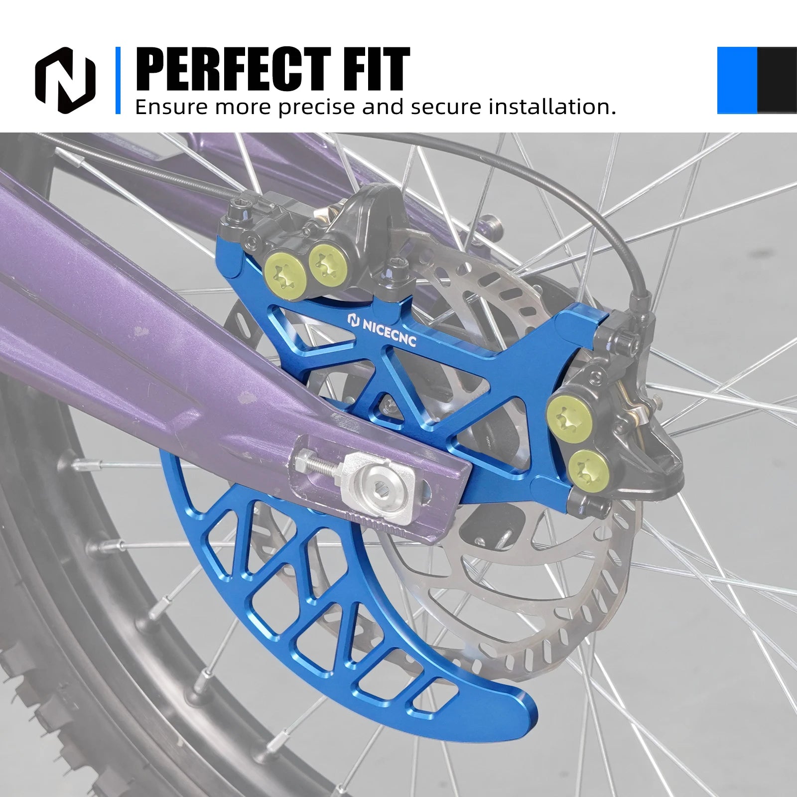 For Sur-Ron Surron Light Bee X S L1E Segway X160 X260 Rear Brake Disc Guard & Rear Brake Caliper Guard Protector Electric Bike RISE DEFENSE SYSTEMS.AI PRODUCTS
