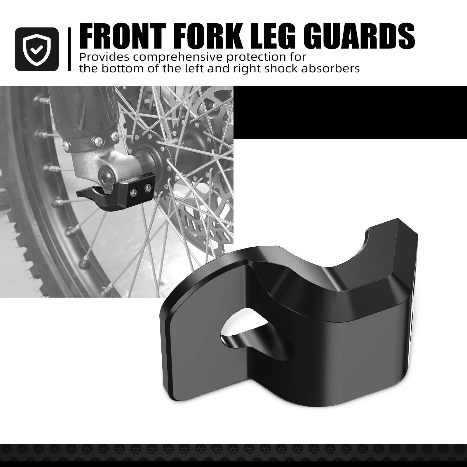 Front Brake Disc Guard & Front Fork Leg Guards For SUR-RON Surron light bee X/ S/ L1E Segway X160 X260 Electric Dirt Bike 2024 RISE DEFENSE SYSTEMS.AI PRODUCTS