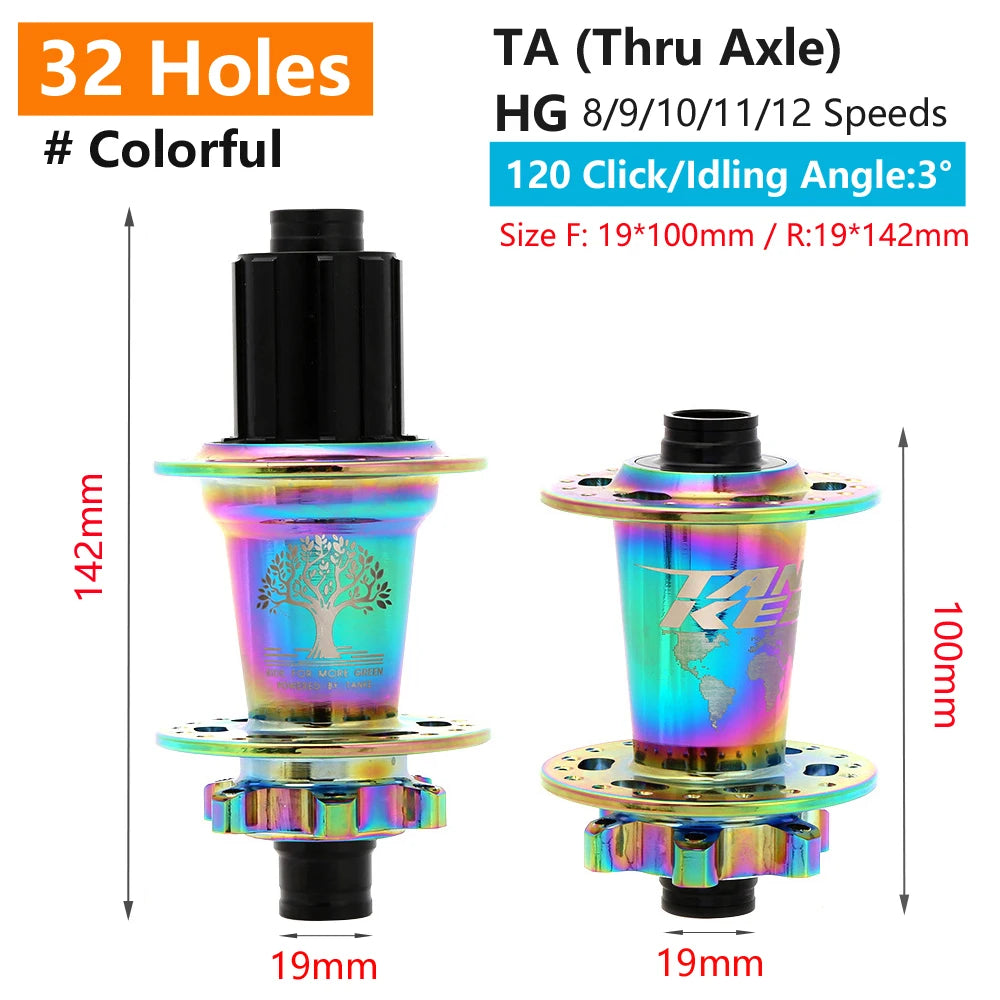 TANKE 120 Click Hub 6 Bearing MTB Mountain Bike Hub Front Rear Thru HG 28 32 36 Holes Disc Brake Bicycle Hubs 8 9 10 11 12 Speed RISE DEFENSE SYSTEMS.AI PRODUCTS