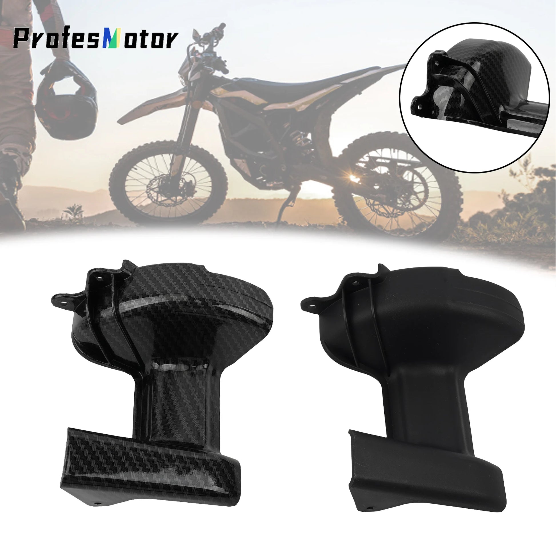 Surron Accessories Motorcycle Central Shaft Sleeve Assembly Protective Cover Motorbike Surron Light Bee X Carbon Fiber Parts RISE DEFENSE SYSTEMS.AI PRODUCTS