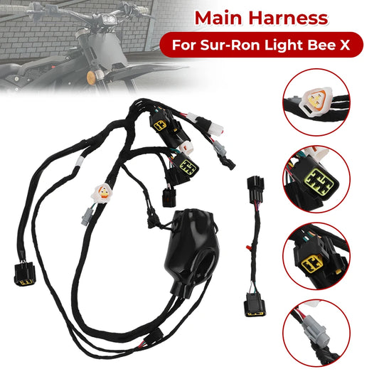 For SUR-RON Light Bee X Vehicle Main Power Line Connection Fault Detection Line Dirtbike Off-Road Wiring Harness Loom Wire Plugs RISE DEFENSE SYSTEMS.AI PRODUCTS