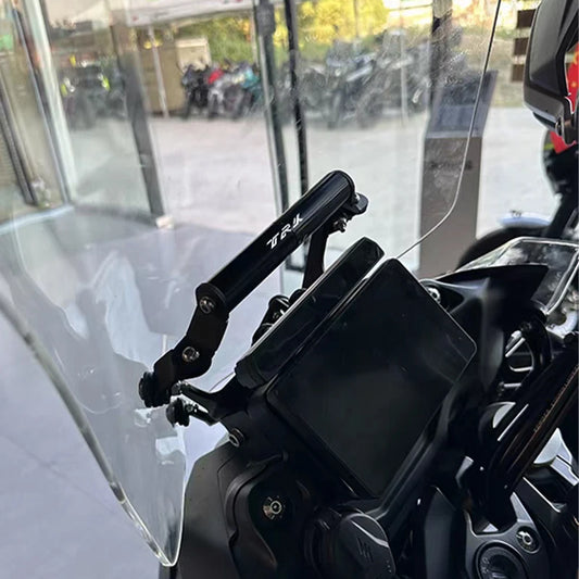 For Benelli TRK702 TRK702X TRK 702 X 702X 2022 2023 2024 Motorcycle Mobile Phone Support Stand Holder GPS Navigation Bracket RISE DEFENSE SYSTEMS.AI PRODUCTS