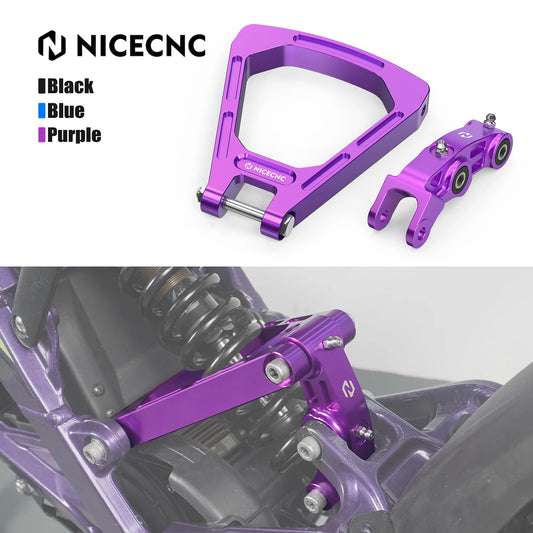 NICECNC For 2024 Surron Light Bee X S L1E Reinforced Triangle Rear Link Bracket Rear Suspension Linkage Kit For Segway X160 X260 RISE DEFENSE SYSTEMS.AI PRODUCTS