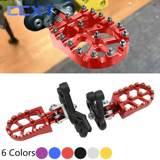 Motorcycle CNC Footpegs Bracket Pedals Foot Pegs For Sur Ron Sur-Ron Surron Light Bee X & Light Bee S Electric Motocross Bike RISE DEFENSE SYSTEMS.AI PRODUCTS