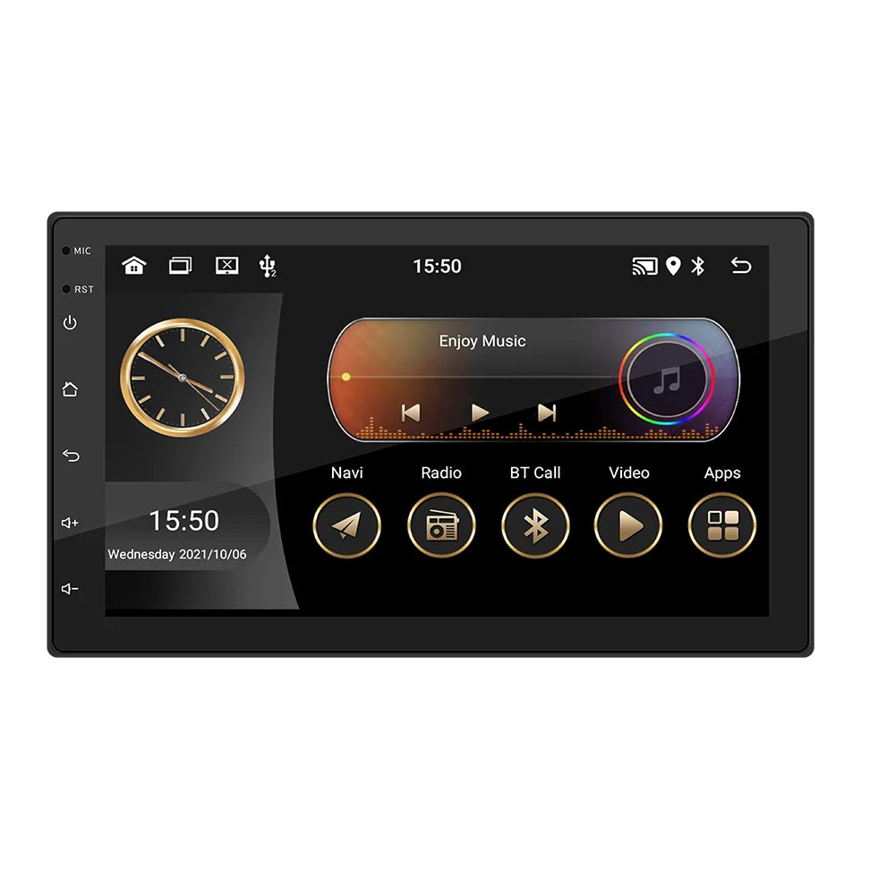 BQCC 4core 2 Din Car Radio Androidauto Carplay Android 13 GPS Car Audio 7"/9"/10" WIFI BT IPS Automotive Multimedia Player RISE DEFENSE SYSTEMS.AI PRODUCTS