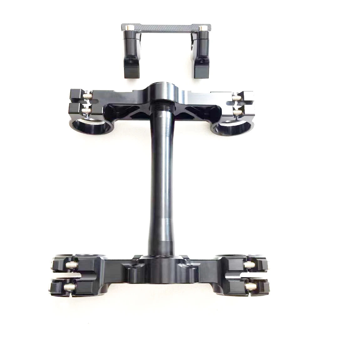 SURRON ULTRA BEE fork top and bottom triple clamps parts mod fork top and bottom UB triple clamps RISE DEFENSE SYSTEMS.AI PRODUCTS
