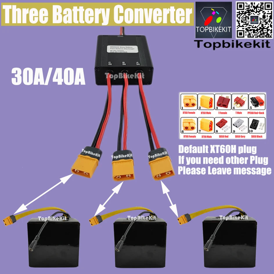 Big Current 120A Dual Battery Discharge Converter Connection Adapter 20V-72V 20A/30/40A/80A/120A Module Balanced Discharge RISE DEFENSE SYSTEMS.AI PRODUCTS