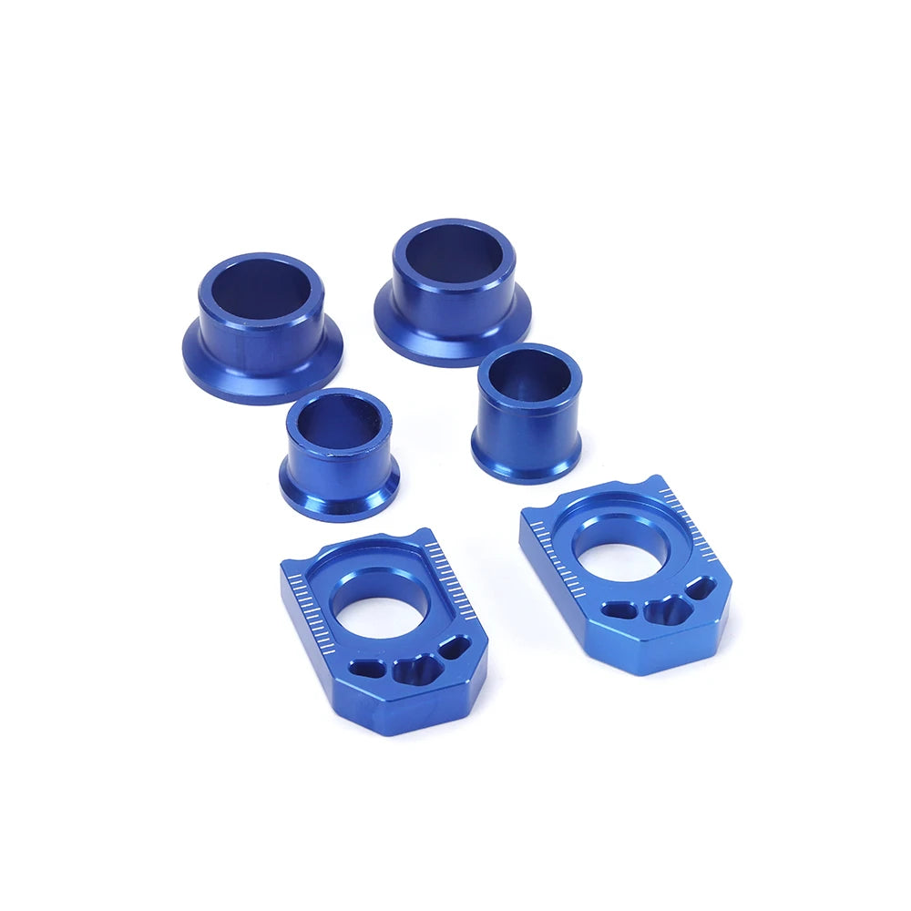 Motorcycle CNC Front Rear Wheel Hub Spacer Chain Adjust Axle Blocks For YAMAHA YZ250F 2012 2013 YZ450F 2010 2011 2012 2013 RISE DEFENSE SYSTEMS.AI PRODUCTS