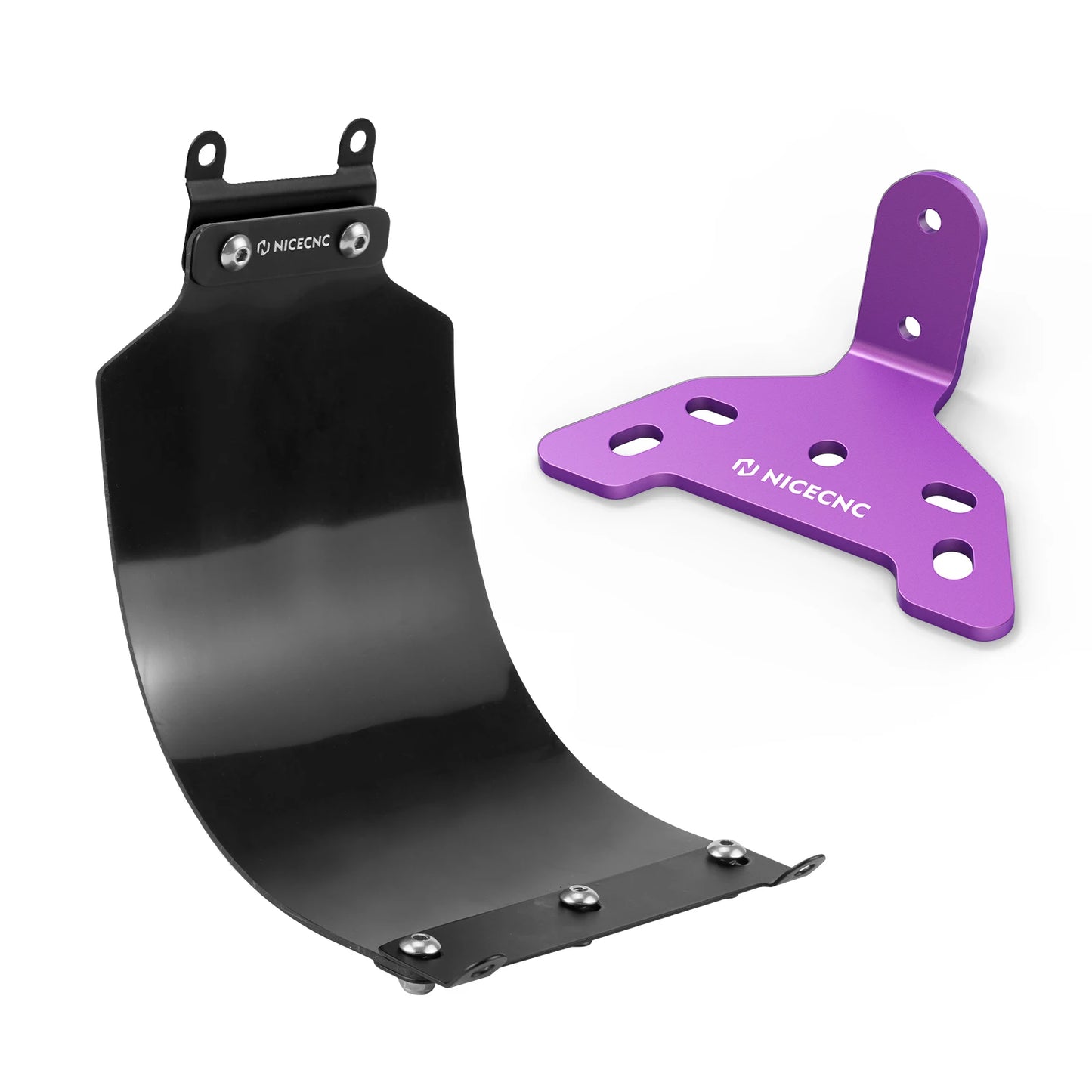 NICECNC For Surron Light Bee X S L1E Rear Shock Fender Mud Guard Dust Cover Licence Plate Holder Tail Light Mounting Bracket Kit RISE DEFENSE SYSTEMS.AI PRODUCTS