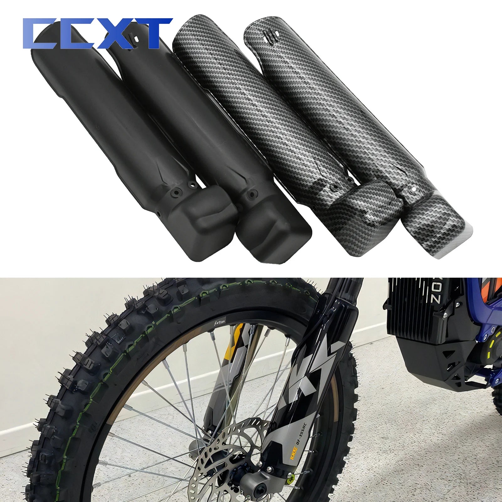 Motorcycle Fork Protection Cover KKE Shock Absorber Guard Axle Guard For Sur Ron Electric Dirt Bike Sur-ron Light Bee S/X Parts RISE DEFENSE SYSTEMS.AI PRODUCTS
