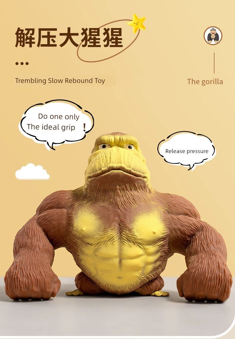 Funny Quirky Squeezing Toy Vent Pressing Gorilla RISE DEFENSE SYSTEMS.AI PRODUCTS