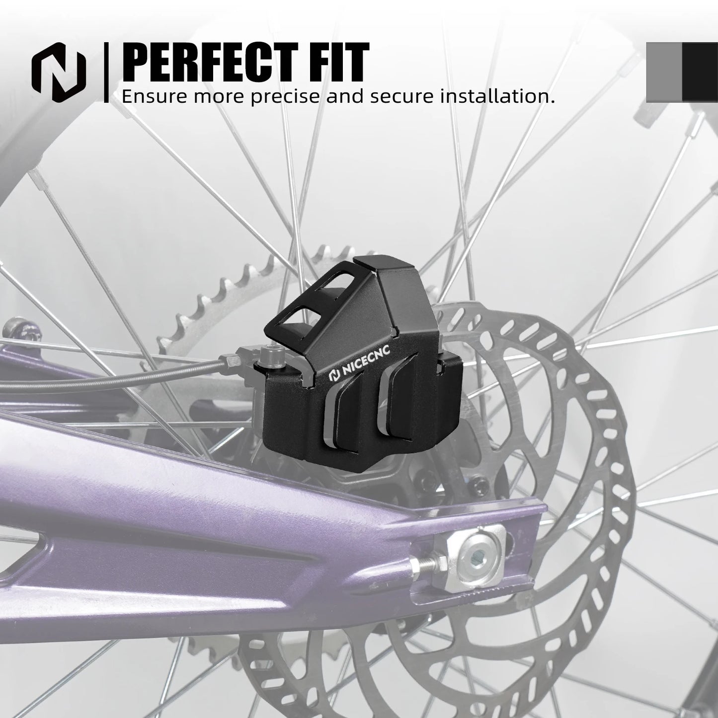 Aluminum Rear Brake Disc Guard & Brake Caliper Guard For SUR-RON Surron Light Bee X Light Bee S Light Bee L1E Segway X160 X260 RISE DEFENSE SYSTEMS.AI PRODUCTS