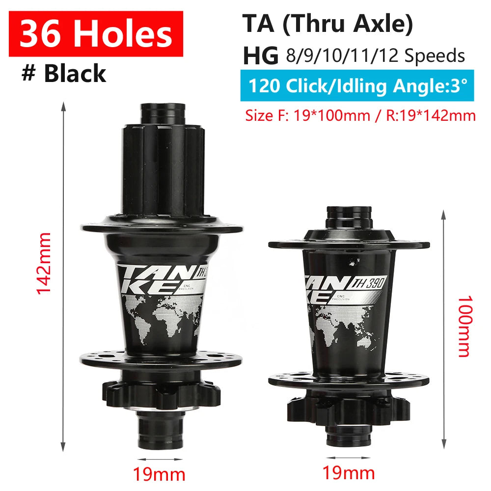 TANKE 120 Click Hub 6 Bearing MTB Mountain Bike Hub Front Rear Thru HG 28 32 36 Holes Disc Brake Bicycle Hubs 8 9 10 11 12 Speed RISE DEFENSE SYSTEMS.AI PRODUCTS