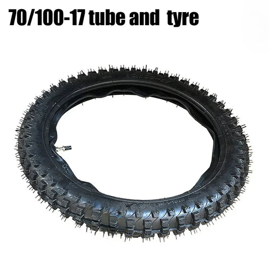Off Road Tire  70/100-17 Inner And Outer Tires For Mud Pit Motorcycle Off Road Motorcycle 17 Inch Rear/Front Wheel RISE DEFENSE SYSTEMS.AI PRODUCTS