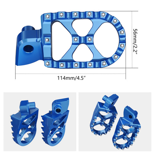 Foot Pegs Pedals FootRest Footpeg For Yamaha WRF YZF 250 450 WR250F YZ65 YZ85 YZ125 YZ250 YZF450 YZ 125X 250X 250FX 450FX WR450F RISE DEFENSE SYSTEMS.AI PRODUCTS