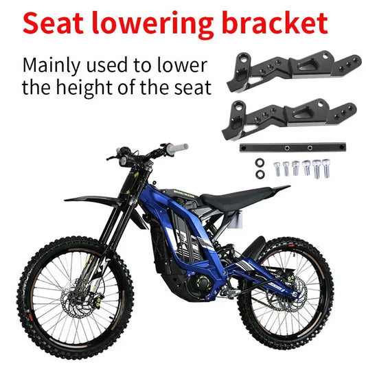 For SURRON Light Bee X Seat Lowering Bracket Lower Stand Set Kit Off-road Dirtbike Bicycle Motorcycle Accessories SUR-RON RISE DEFENSE SYSTEMS.AI PRODUCTS