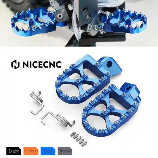 Foot Pegs Pedals FootRest Footpeg For Yamaha WRF YZF 250 450 WR250F YZ65 YZ85 YZ125 YZ250 YZF450 YZ 125X 250X 250FX 450FX WR450F RISE DEFENSE SYSTEMS.AI PRODUCTS