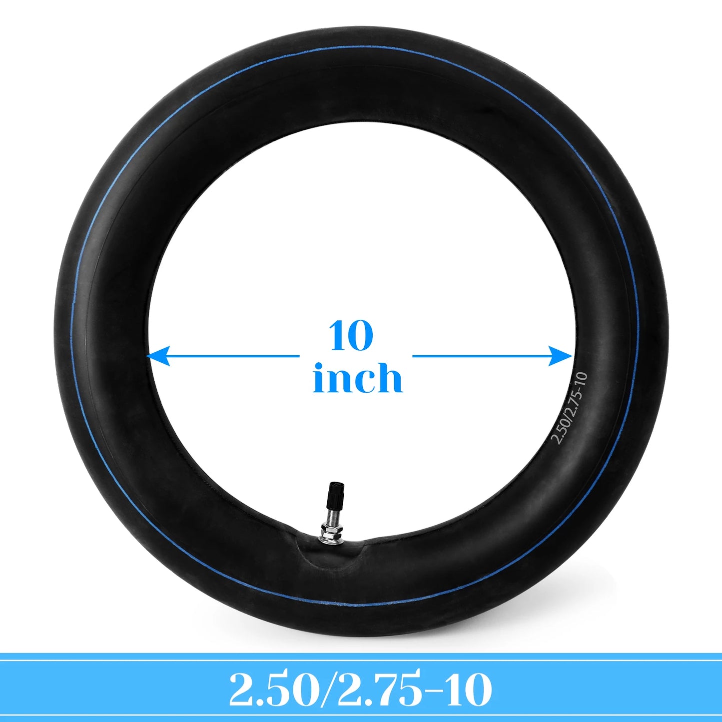 2PCS Butyl Rubber Motorcycle Inner Tube 2.50/2.75-10 TR4 RISE DEFENSE SYSTEMS.AI PRODUCTS