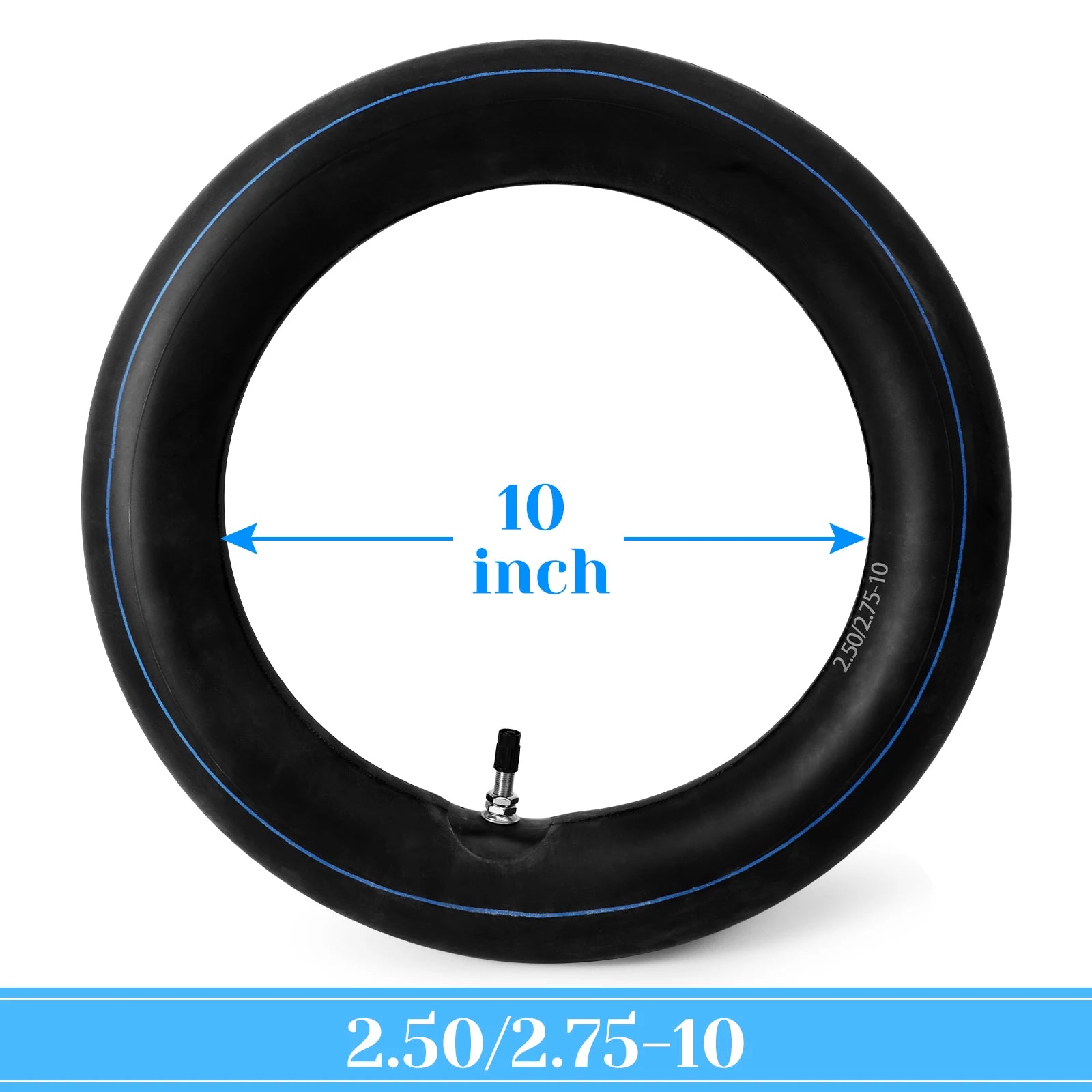 2PCS Butyl Rubber Motorcycle Inner Tube 2.50/2.75-10 TR4 RISE DEFENSE SYSTEMS.AI PRODUCTS