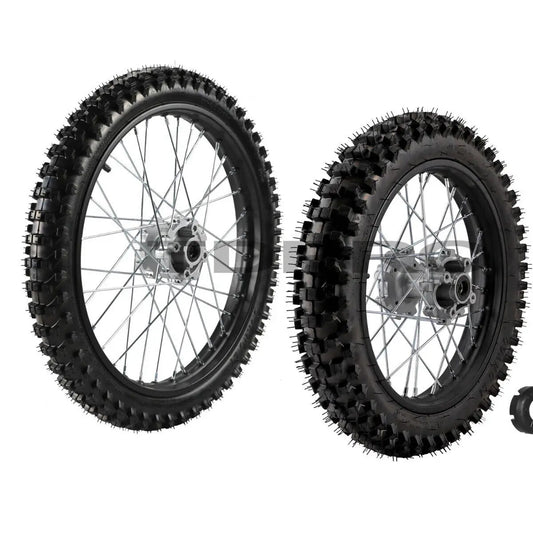 2PCS Front Rear 16" + 19" Wheel 70/100-19 90/100-16 Tire On Rim Fit 15mm Axle for Apollo Taotao 125/150/200/250cc RISE DEFENSE SYSTEMS.AI PRODUCTS