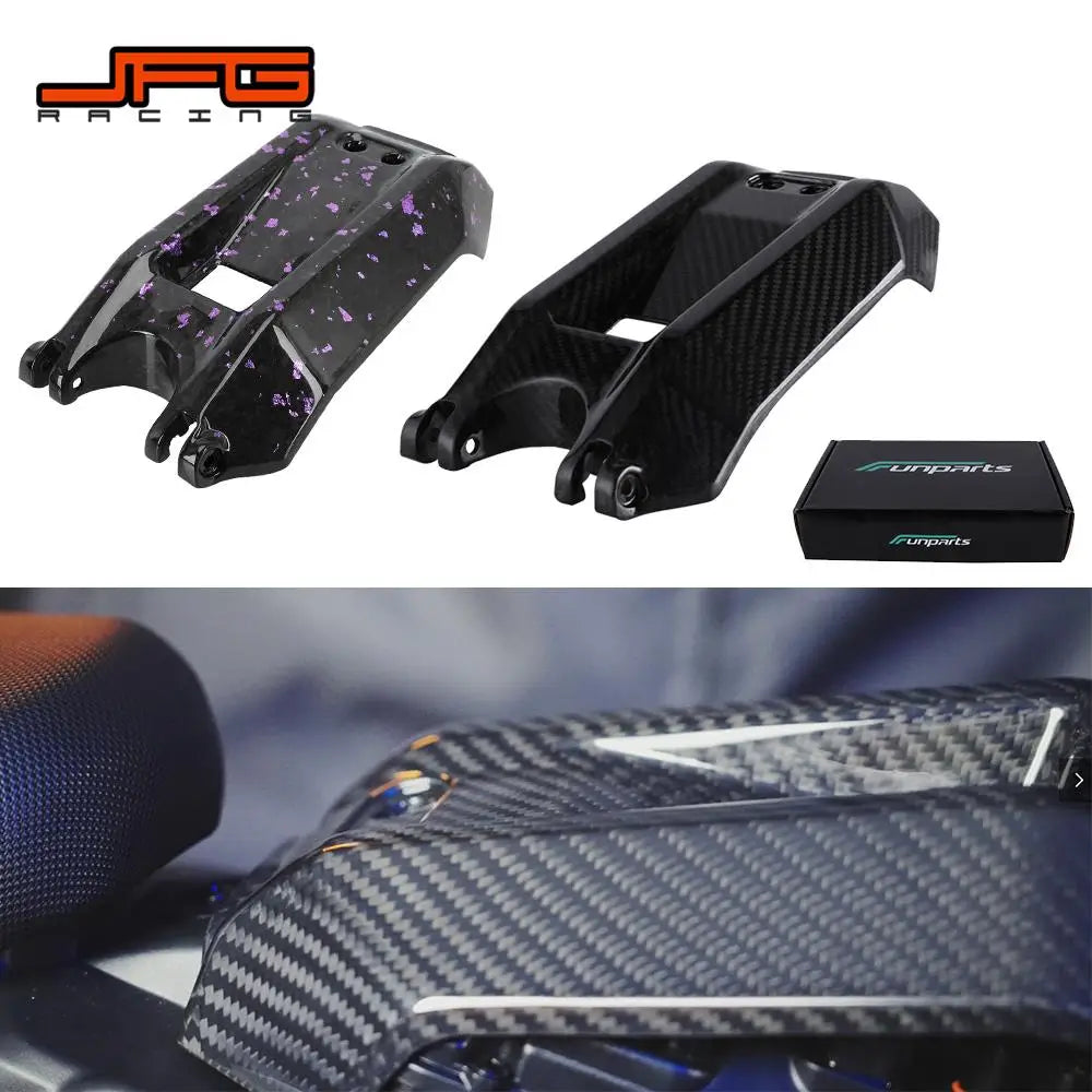 Funparts Carbon Fiber Motorcycle Battery Compartment Cover Guard For Surron Sur-Ron Sur Ron Lightbee Light Bee X S L1E RISE DEFENSE SYSTEMS.AI PRODUCTS