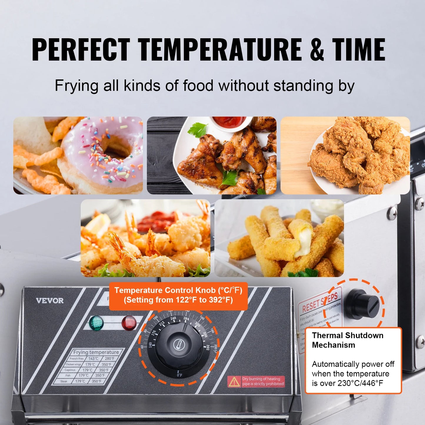 VEVOR Commercial Electric Deep Fryer, 24L 3000W Electric Countertop Fryer with Dual Removable Basket, for Kitchen, Restauran RISE DEFENSE SYSTEMS.AI PRODUCTS