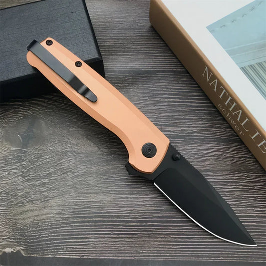 Pocket Folding Knife ETRMIMUS Black 8Cr13Mov Blade Aluminum Alloy Handle  with Original Box Outdoor Camping Knives EDC Tools RISE DEFENSE SYSTEMS.AI PRODUCTS