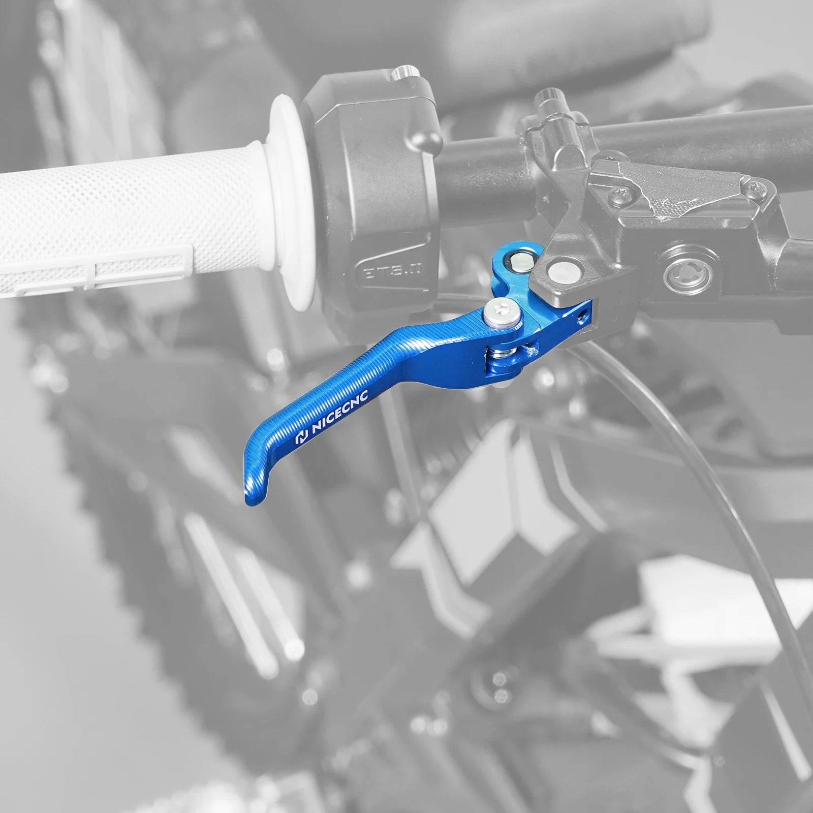 NICECNC For Surron Light Bee X S L1E Electric Dirt Bike Front Handlebar Bar Riser Mount Bracket Front Rear Brake Reservoir Cover RISE DEFENSE SYSTEMS.AI PRODUCTS