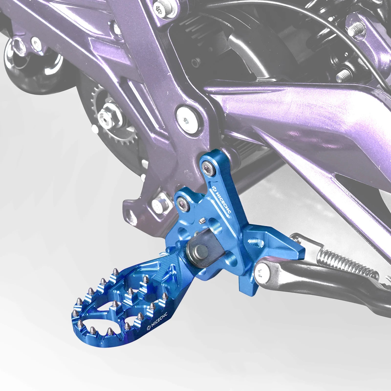 For Surron Light Bee X S L1E LBX Segway X160 X260 NICECNC Electric Dirt Bike Foot Pegs Mount Bracket Footrest Support Brace Kit RISE DEFENSE SYSTEMS.AI PRODUCTS