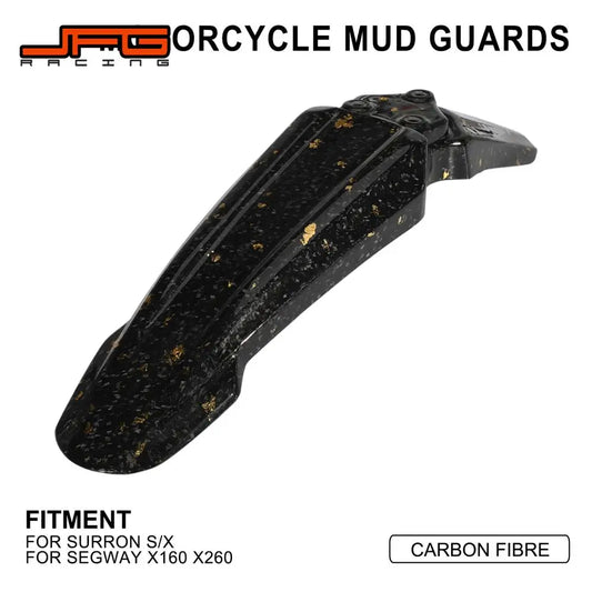 Funparts Motorcycles Front Fender Mudguard Carbon Fiber Wheel Protection For Sur Ron Lightbee S X Segway X160 X262 Electric Bike RISE DEFENSE SYSTEMS.AI PRODUCTS