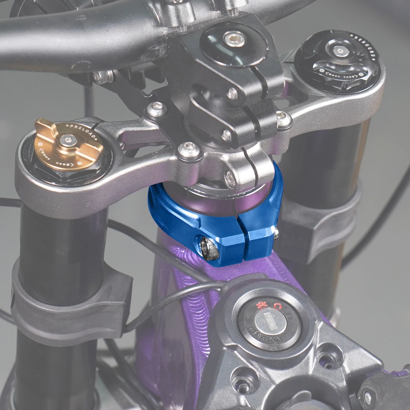 NICECNC For Surron Light Bee X S L1E Segway X160 X260 Electric Dirt Bike Reinforced Head Tube Frame Brace Aluminum Frame Clamp RISE DEFENSE SYSTEMS.AI PRODUCTS
