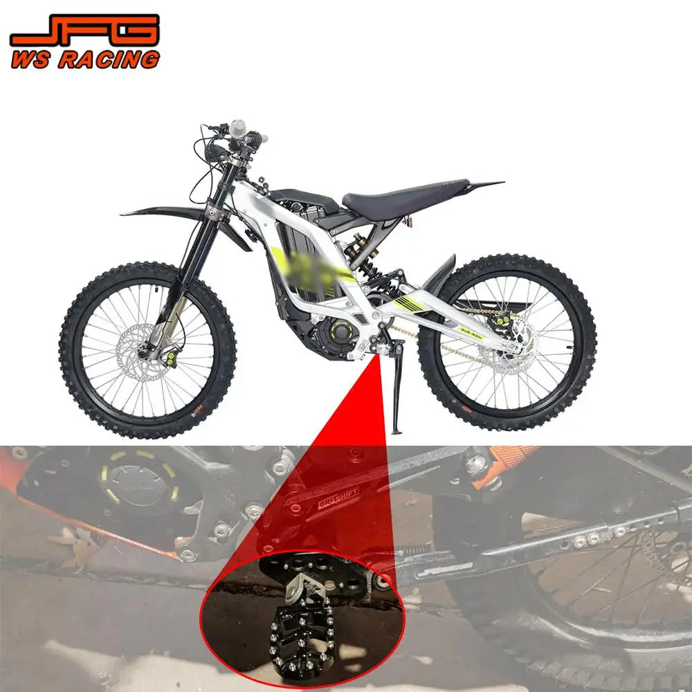 CNC Foot Peg For Surron Talaria Motorcycles Accessories Footpeg Footpedal For Talaria Sting Sur Ron Lightbee Honda CRF 150F 230F RISE DEFENSE SYSTEMS.AI PRODUCTS
