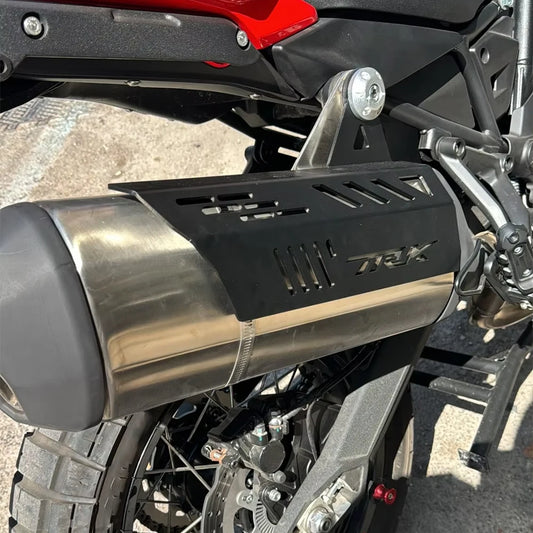 For Benelli TRK 702X TRK702X TRK702 X TRK 702 X 2024 Motorcycle Accessories Exhaust Muffler Protector Guard Heat Silencer Cover RISE DEFENSE SYSTEMS.AI PRODUCTS